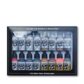 Vallejo Model Air Metallic Effects Modellierfarben-Set