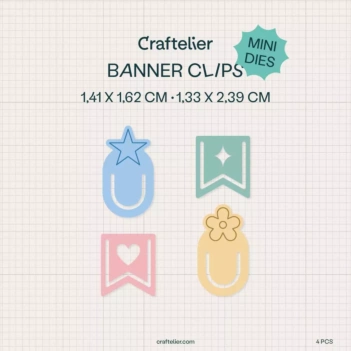 Mini Troquel Banner Clips Craftelier