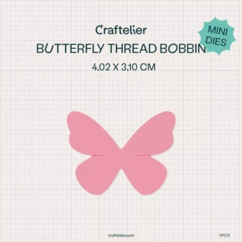 Mini Wykrojniki Cewka na Nicie Motyl Craftelier 
