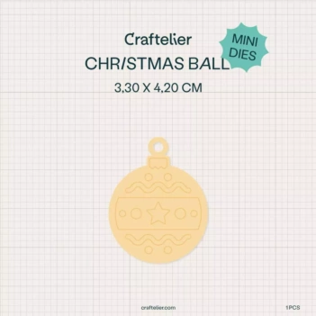 Mini-boule de Noël Die Craftelier