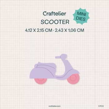 Mini Troquel Scooter Craftelier