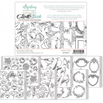 Set de Scrapbooking Black And White Elements Mintay 15x20cm