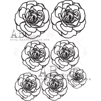 Cardboard Rosas para Mixed Media AB Studio
