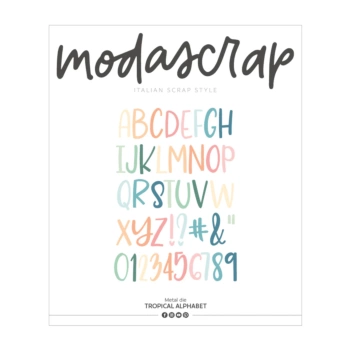 ModaScrap Tropical Dream Stanzschablonenset Alphabet 