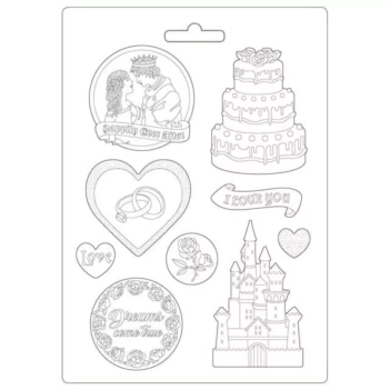 Molde Flexible Castle and Cake Sleeping Beauty Stamperia 21x29cm
