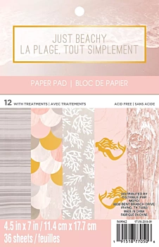 SUPER DEAL **40%** Craft Smith Just Beachy Solid Paper Pad 11x16cm