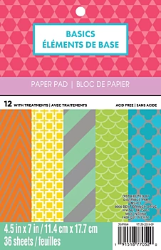 SUPER DEAL **40%** Craft Smith Basic Prints Solid Paper Pad 11x16cm