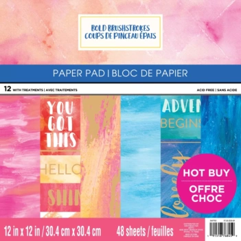 SUPER OFFRE **40%** Set de Scrapbooking Bold Brushstrokes Craft Smith 30x30cm