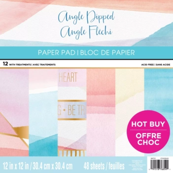 SUPER OFERTA **40%** Podkładka papierowa Craft Smith Angle Dipped 30x30cm