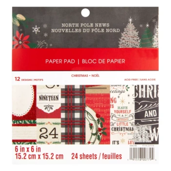 Set de scrapbooking North Pole News Craft Smith 30x30cm