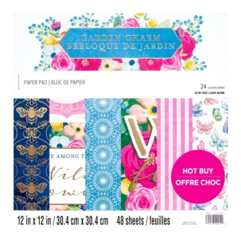 Craft Smith Garden Charm Paper Pad 30x30cm