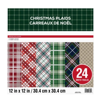 SUPER OFFERTA **40%** Scrapbooking Set Plaid di Natale Craft Smith 30x30cm