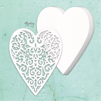 Mintay Die-Cuts Light Chipboard - Album Base Heart