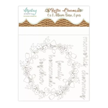 Gestanzte Albumbasis aus Spanplatte, rustikale Charms, Minta