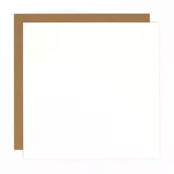 Set mit 5 weißen, laminierten Chipboard-Bögen 1,2 mm, 30,5 x 30,5 cm