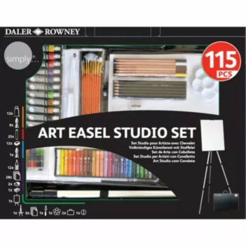 Set de Arte 115 Piezas con Caballete Daler Rowney

