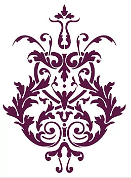 Stencil (30x42 cm) N-11012 Brocade