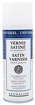 Barniz Satinado en Spray Con Protección UV Sennelier 400ml
