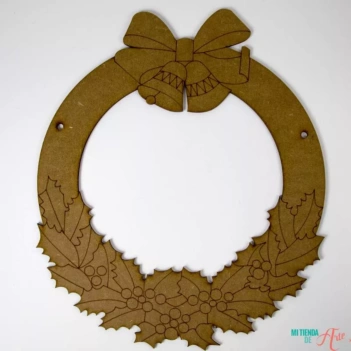 Silhouette in DM Christmas wreath