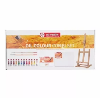 Set Combinación 12 Óleos + Caballete Talens
