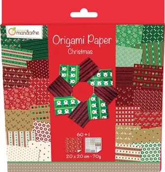 Kit di carta origami Noel Avenue Mandarine