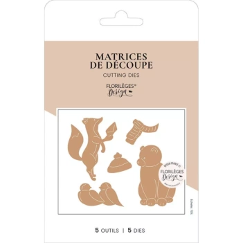 Troqueles Animales de Invierno Histoires d'Hiver Florilèges Design