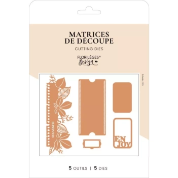 Troqueles Sellos Postales Carnet Nature Florilèges Design