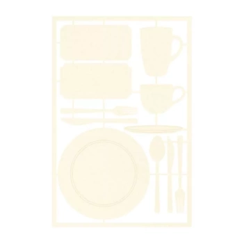 Piatek Around the Table Light Chipboard Die-Cuts #01

