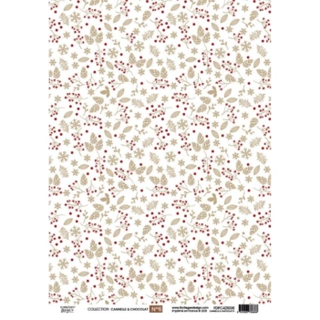 Papel Vellum 7 Cannelle & Chocolat Florilèges Design A4
