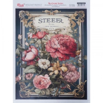 Papel de Arroz Steeer Rich 29x42cm