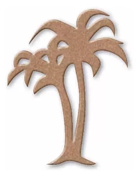 Silhouette In MDF Small Palm Trees Stamperia
