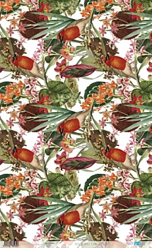 Aesthetic PapersForYou Floral Rice Paper, 54 x 33 cm