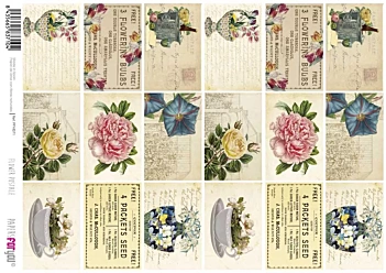 Flower Postale PapersForYou Rice Paper, 30x21cm