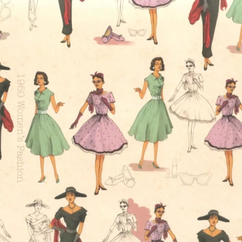 Papel Tassotti Moda Anos 50