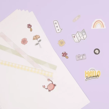 Stationery Kawaii Cute Bujo Journal Supplies Memo Letters Envelopes Lined  Notebook Papers Birthday Party Cards Goodie Bags Gift Plastic Packaging