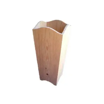 Scalloped square umbrella stand