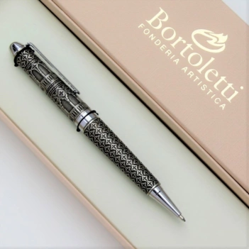Bolígrafo de bronce blanco y zinc Ca d'oro 04 Bortoletti