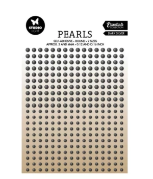 Perlas adhesivas Gris Oscuro Essentials Studio Light
