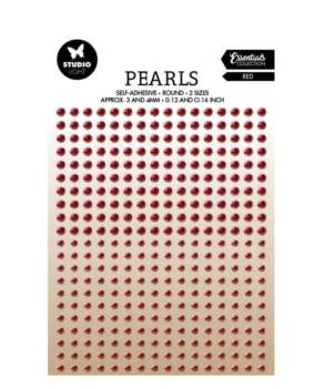 Perlas adhesivas Rojo Essentials Studio Light