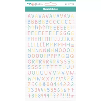 Pink Paislee 5th and Monaco Foam Letter Stickers Avenue Thickers