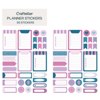 Trackers | Stencil Fan Book | 5 Sheets | Black | Happy Planner
