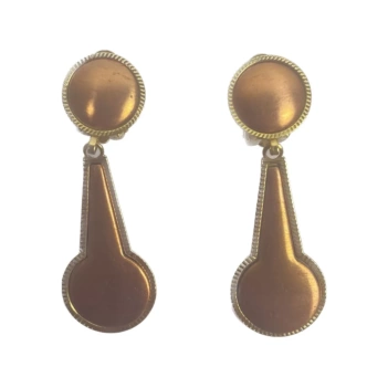 Boucles d'oreilles pendantes pour l'émaillage