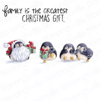 Stamping Bella Gummistempel - Penguin Family
