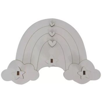 Percha de Madera Arco Iris Artis Decor
