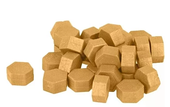 Artemio Hexagonal Wax Beads for Stamps, Gold, 30g