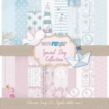 Kit di carte per scrapbooking in legno naturaleForYou 30x30cm