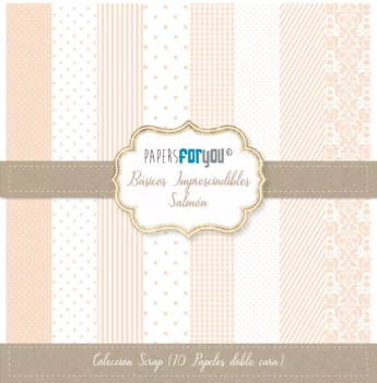 Kit Scrapbooking Essentiels Saumon PapersForYou 30x30cm