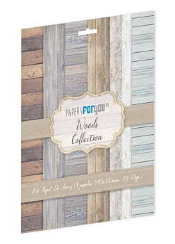 Kit 8 Papeles de Arroz Maderas PapersForYou 54x33cm