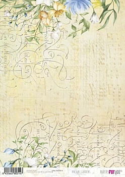 Rice Paper Baroque Calligraphy Ancient Gardens PapersForYou 30x21cm
