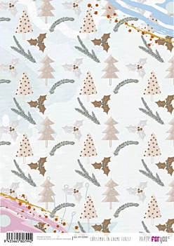 Rijstpapier 8 Kerst In Kabouterbos PapersForYou 30x21cm